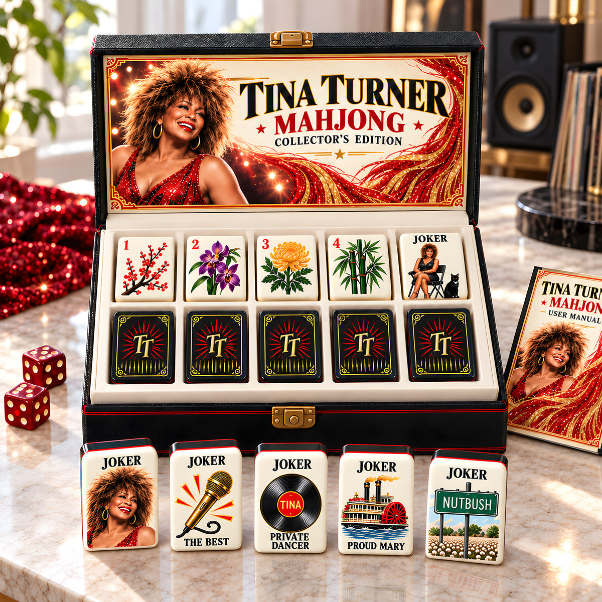 Premium TNTN Mahjong Tiles Set PVNA