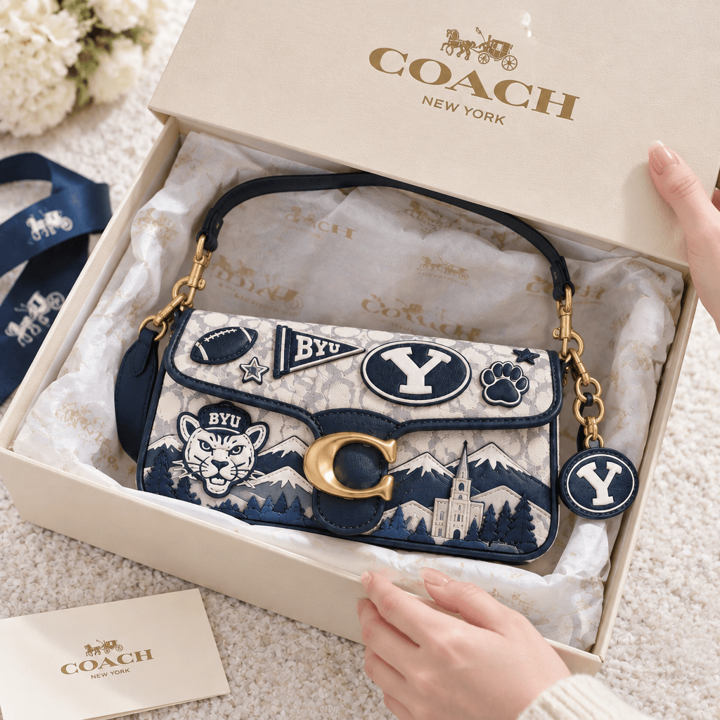 Premium BYU Coach Shoulder Cross With Charm LNTH