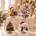 Premium LSU Wine Glass Cup TMH