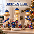 BFBL Premium Holiday Lighthouse Trio TMH