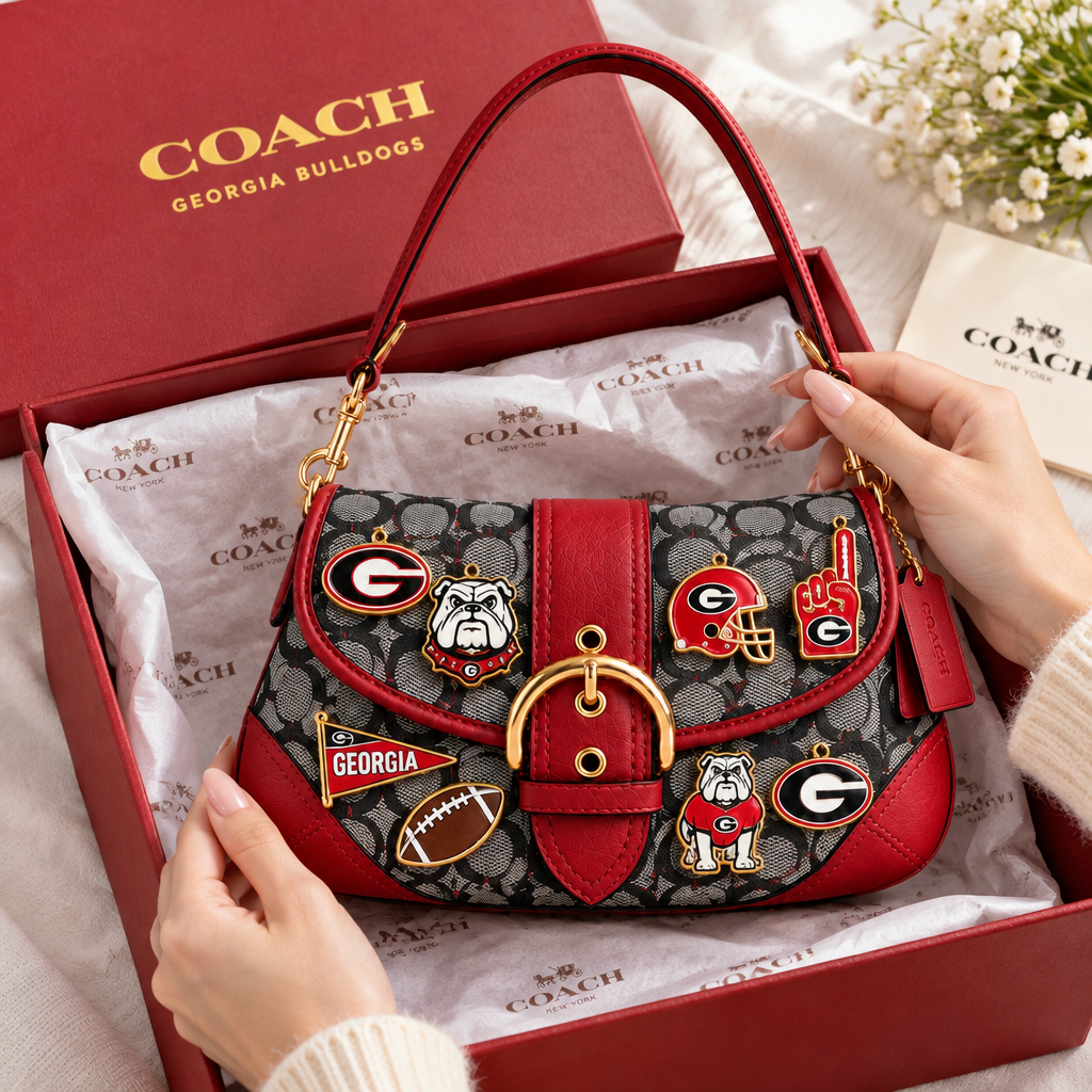 Georgia Bulldogs Soho Bag With Charm