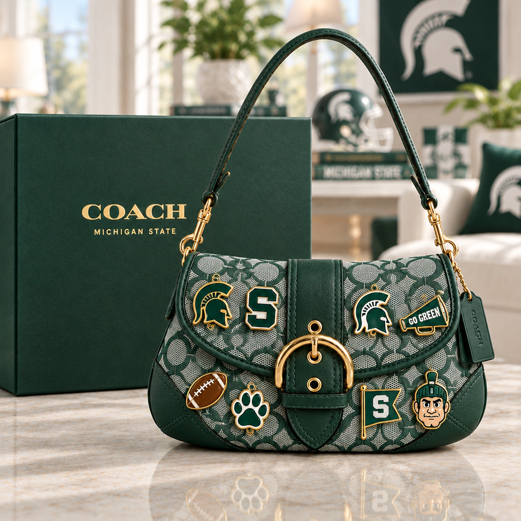 Michigan State Spartans Soho Bag With Charm