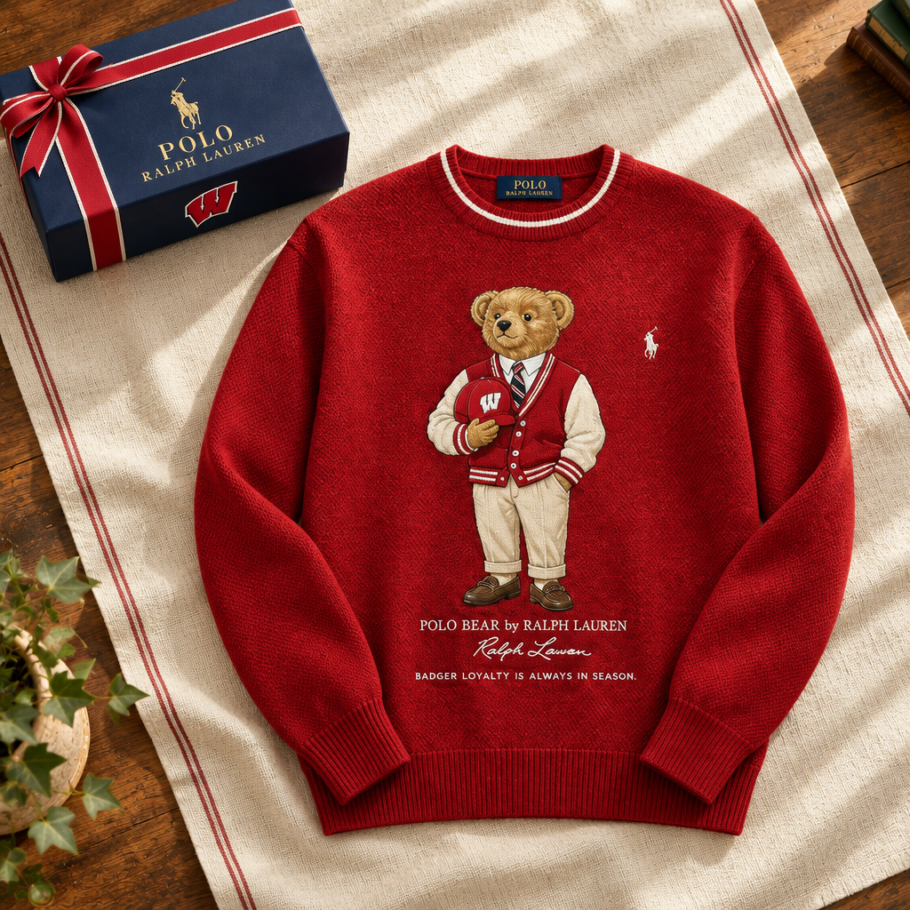 Wisconsin Badgers Premium Crewneck Sweater
