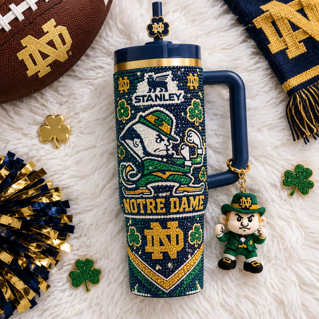 Notre Dame Fighting Irish 40oz Tumbler With Handle TTNL