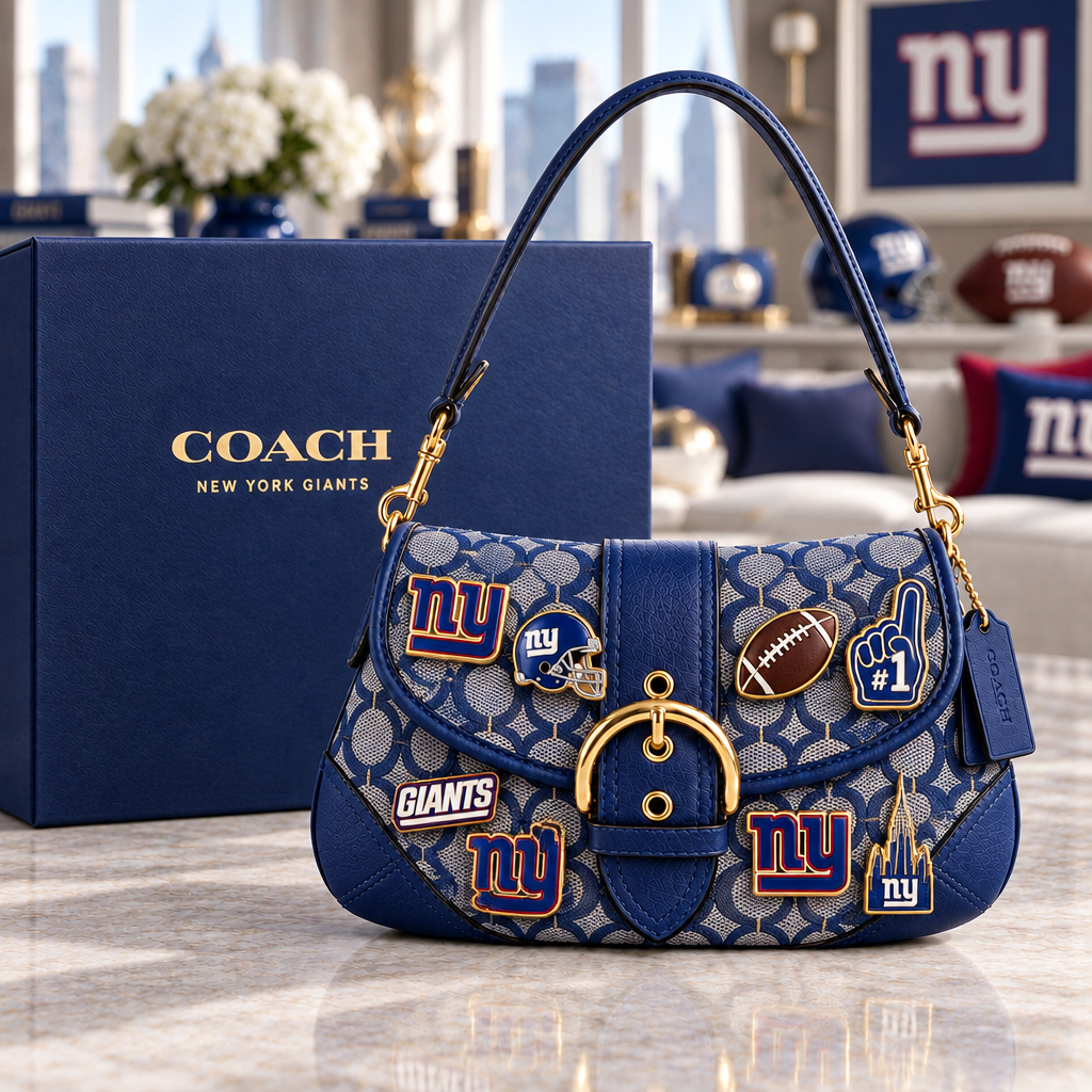 New York Giants Soho Bag With Charm