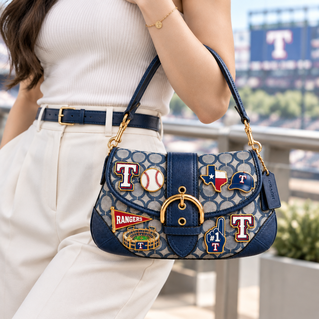 Texas Rangers Soho Bag With Charm