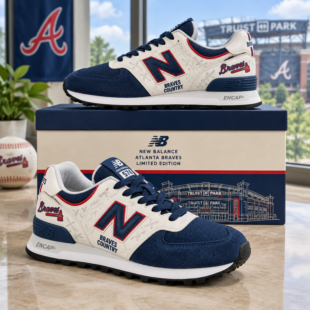 Atlanta Braves NB 574 SNEAKER